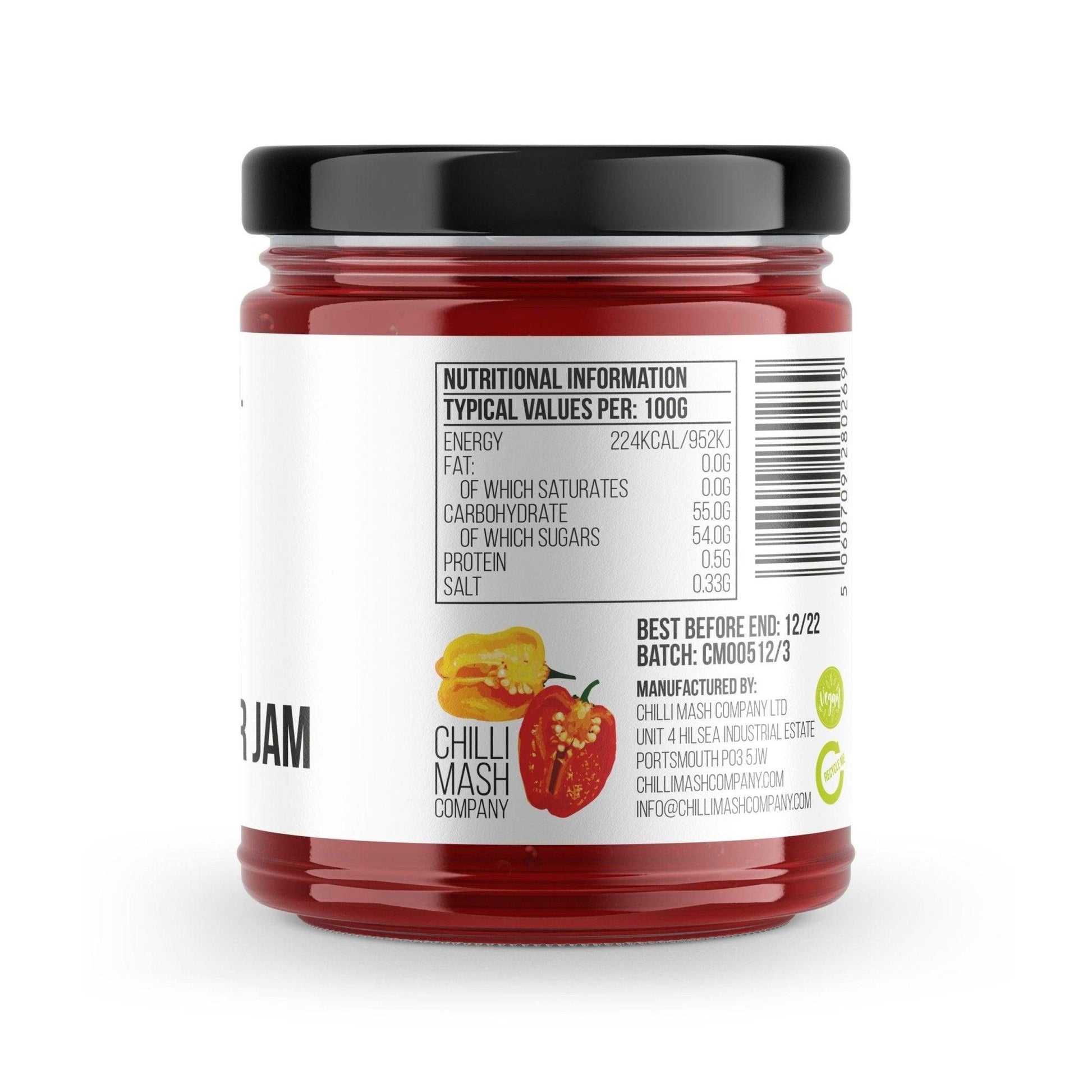 Carolina Reaper Chilli Jam | 190g | Chilli Mash Company | World's Hottest Chilli - One Stop Chilli Shop