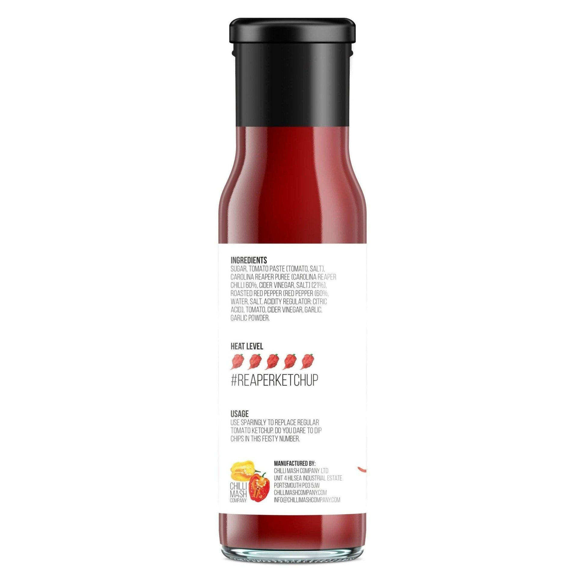 Carolina Reaper Chilli Ketchup | 250ml | Chilli Mash Company | Extremely Spicy - One Stop Chilli Shop
