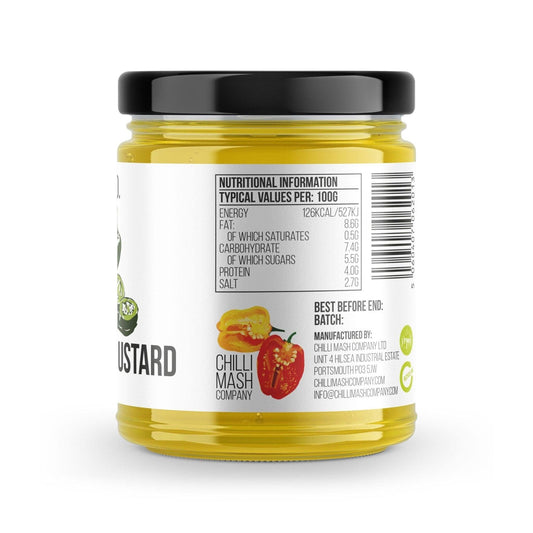 Jalapeño Chilli Mustard | 190ml | Chilli Mash Company | A Spicy Dijon Mustard - One Stop Chilli Shop