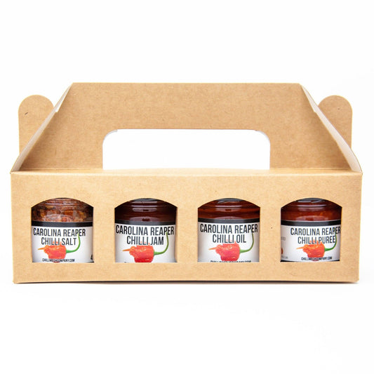 Carolina Reaper Chilli Extreme Gift Pack | 4x 41ml | Chilli Mash Company - One Stop Chilli Shop